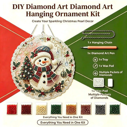 Christmas 16 Pearl Diamond Painting Suncatcher Kit