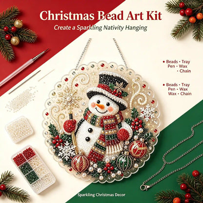 Christmas 2 Pearl Diamond Painting Suncatcher Kit