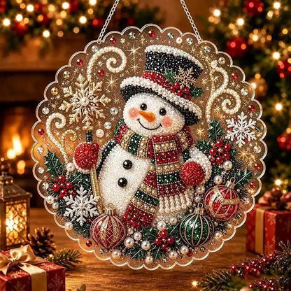 Christmas 2 Pearl Diamond Painting Suncatcher Kit