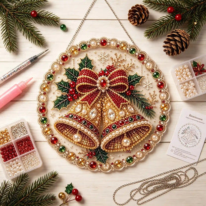 Christmas 3 Pearl Diamond Painting Suncatcher Kit