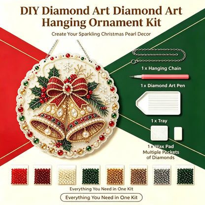 Christmas 3 Pearl Diamond Painting Suncatcher Kit