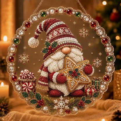 Christmas 4 Pearl Diamond Painting Suncatcher Kit