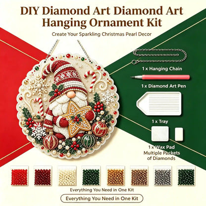Christmas 4 Pearl Diamond Painting Suncatcher Kit