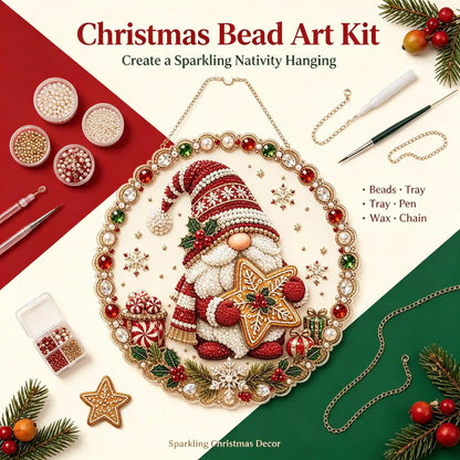 Christmas 4 Pearl Diamond Painting Suncatcher Kit