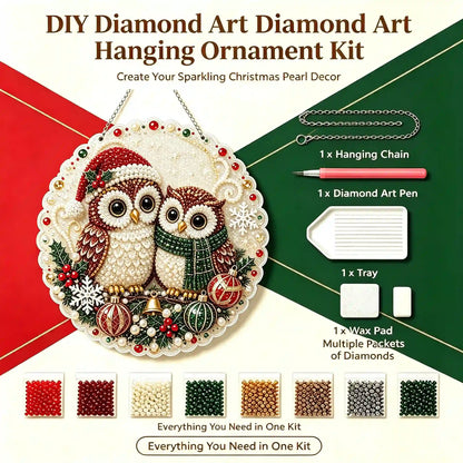 Christmas 5 Pearl Diamond Painting Suncatcher Kit
