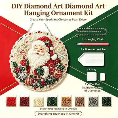 Christmas 6 Pearl Diamond Painting Suncatcher Kit