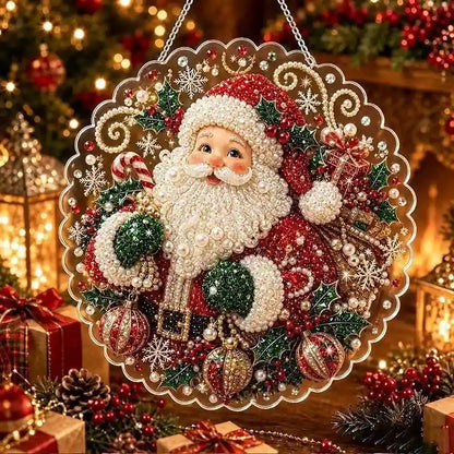 Christmas 6 Pearl Diamond Painting Suncatcher Kit