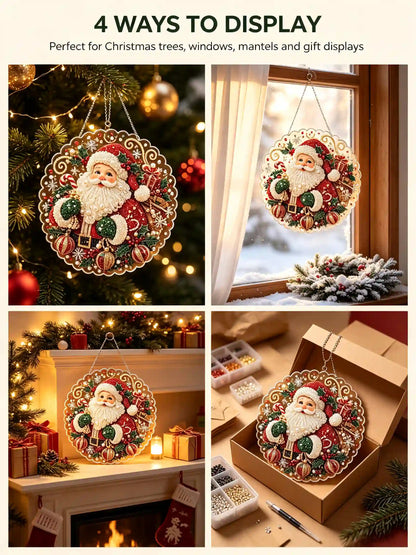 Christmas 6 Pearl Diamond Painting Suncatcher Kit
