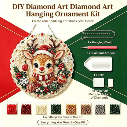 Christmas 7 Pearl Diamond Painting Suncatcher Kit