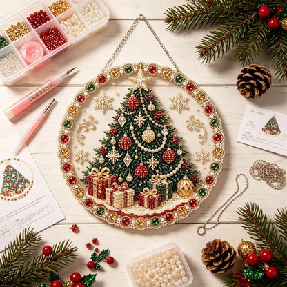 Christmas 8 Pearl Diamond Painting Suncatcher Kit