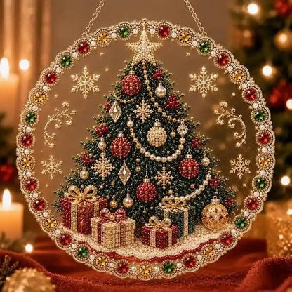 Christmas 8 Pearl Diamond Painting Suncatcher Kit