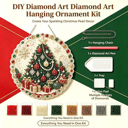 Christmas 8 Pearl Diamond Painting Suncatcher Kit