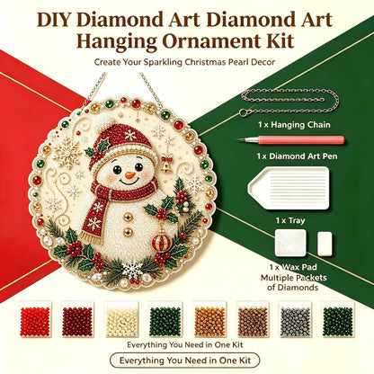 Christmas 9 Pearl Diamond Painting Suncatcher Kit