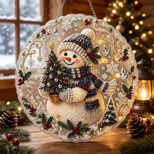 Christmas 16 Pearl Diamond Painting Suncatcher Kit