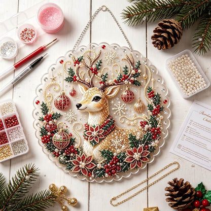Christmas 1 Pearl Diamond Painting Suncatcher Kit