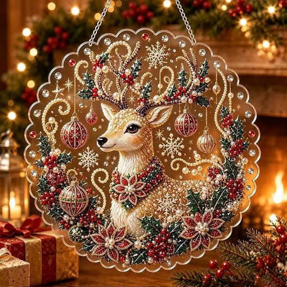 Christmas 1 Pearl Diamond Painting Suncatcher Kit
