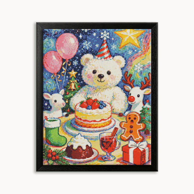 Christmas bear Diamond Painting 30/40 40/50 50/60