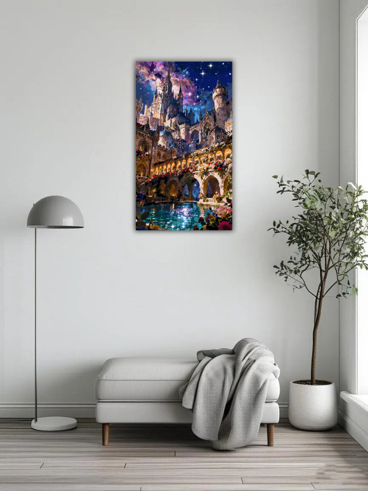 City under the starry night