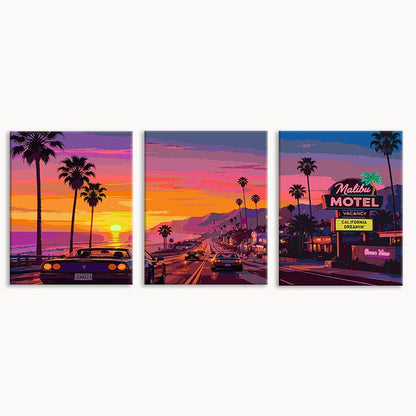 Coastal Highway (Set of 3 PCS) Paint By Numbers