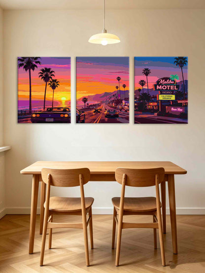 Coastal Highway (Set of 3 PCS) Paint By Numbers