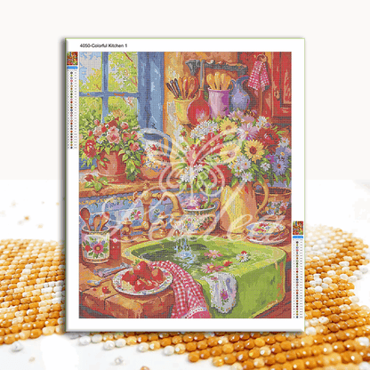Colorful Kitchen 1 Diamond Painting 30/40 40/50 50/60