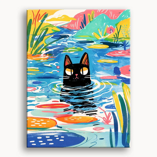 Comfortable Black Cat 1