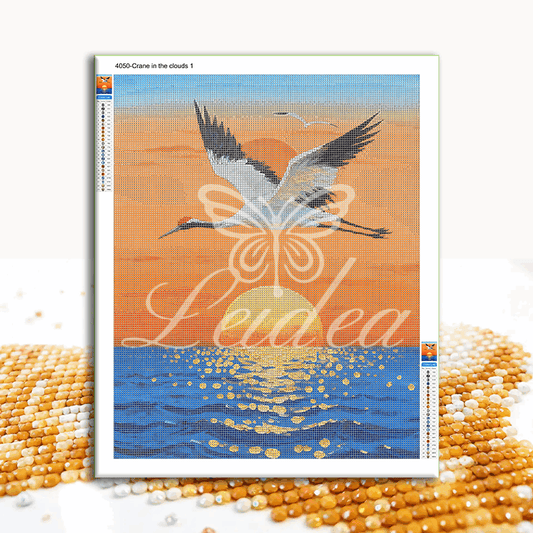 Crane in the clouds 1 Diamond Painting 30/40 40/50 50/60