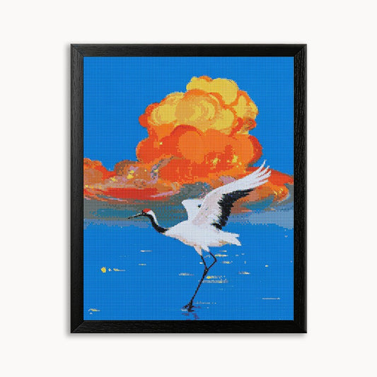 Crane in the clouds 2 Diamond Painting 30/40 40/50 50/60