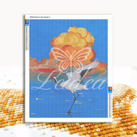 Crane in the clouds 2 Diamond Painting 30/40 40/50 50/60