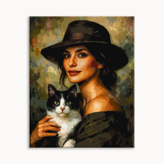 Dark Hat & Tender Cat Muse
