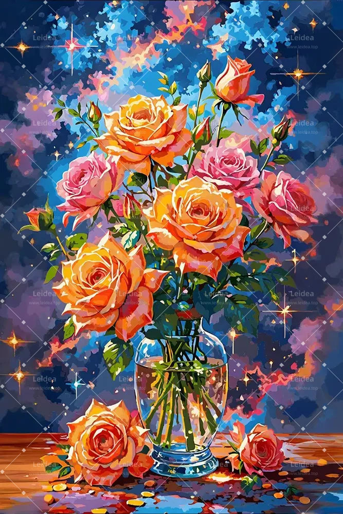 Dazzling Flowers in a Vase