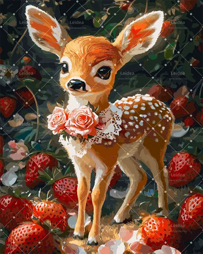 Deer in the Strawberry Bush