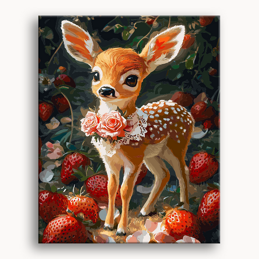 Deer in the Strawberry Bush