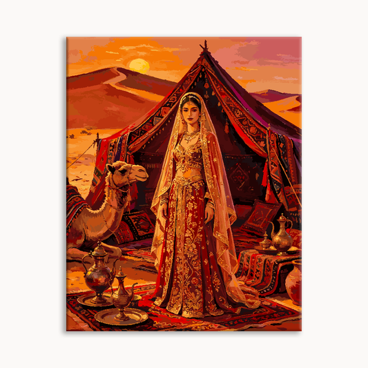 Desert Caravan Bride Paint By Numbers
