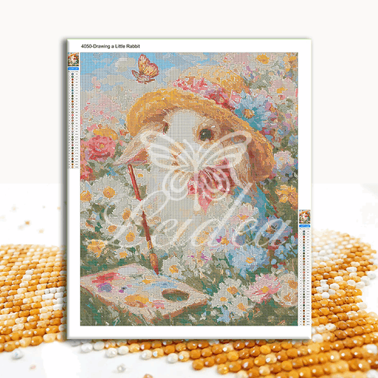 Drawing a Little Rabbit Diamond Painting 30/40 40/50 50/60