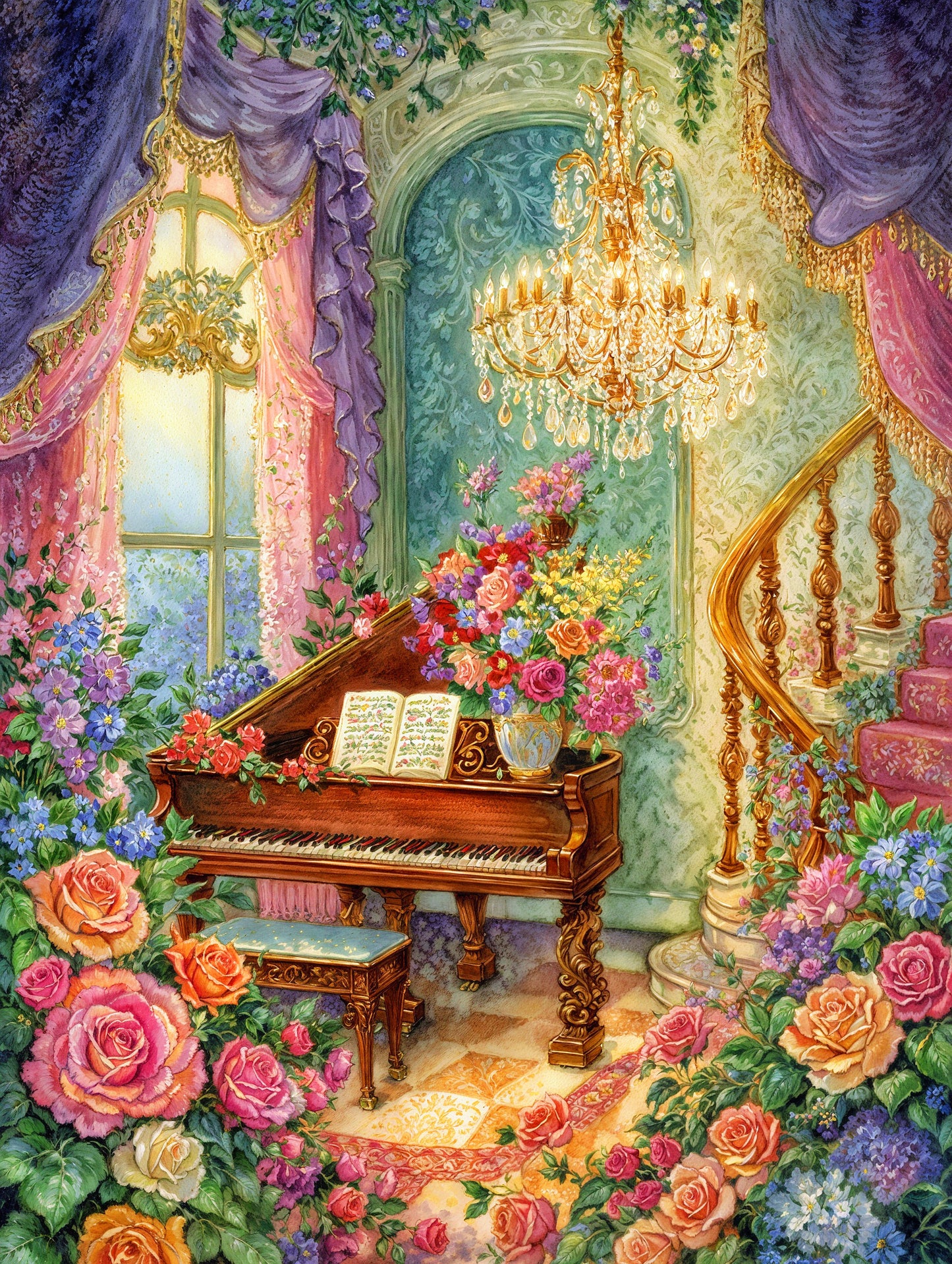 Elegant piano keys 4