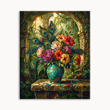 Emerald Vase & Blooms