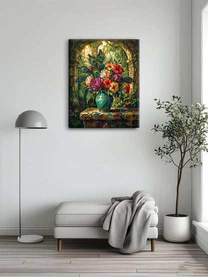 Emerald Vase & Blooms