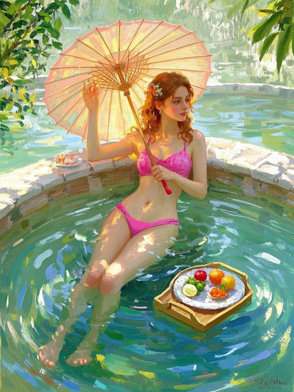 Enjoyable time in the hot springs 4