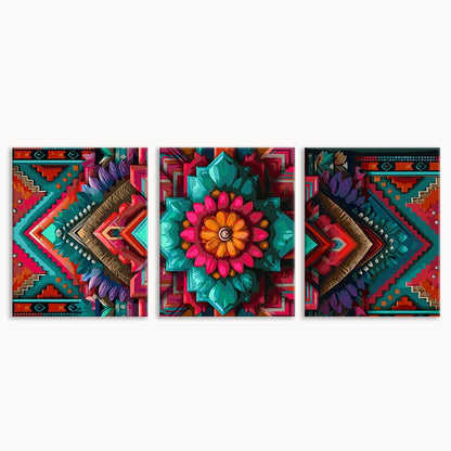 Ethnic Mandala Art (Set of 3 PCS) Paint By Numbers