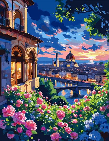 Evening City Lights