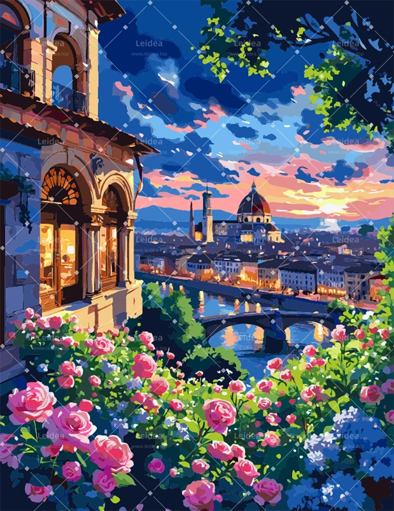Evening City Lights