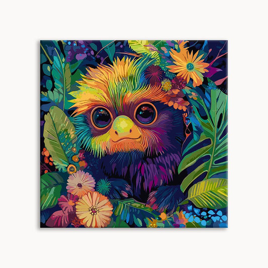 Feathered Bloom Owl