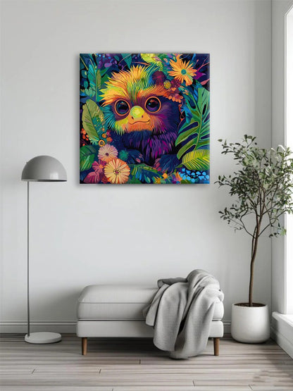 Feathered Bloom Owl