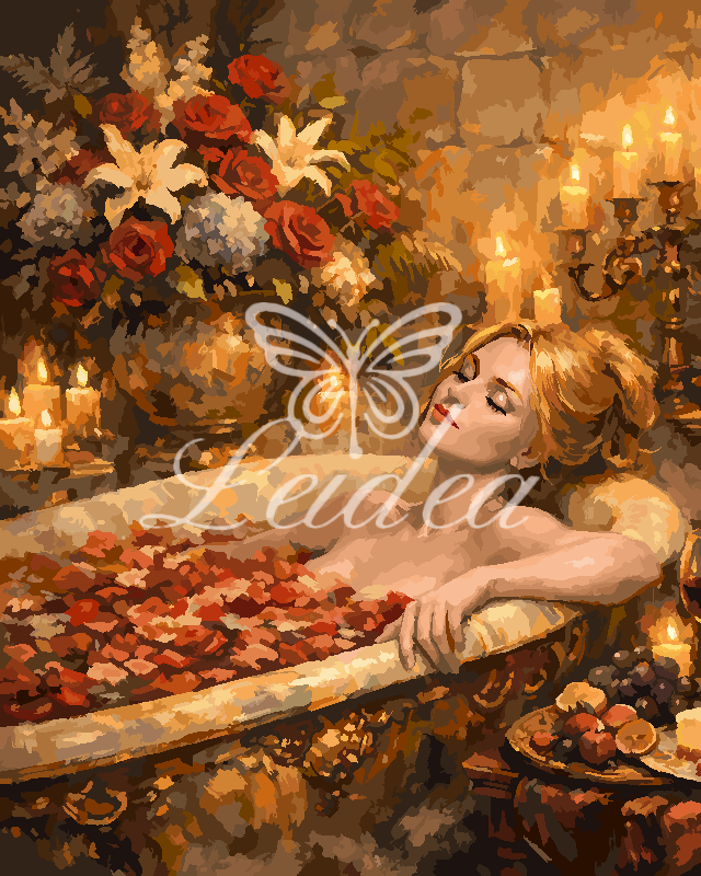 Floral Candle Bath