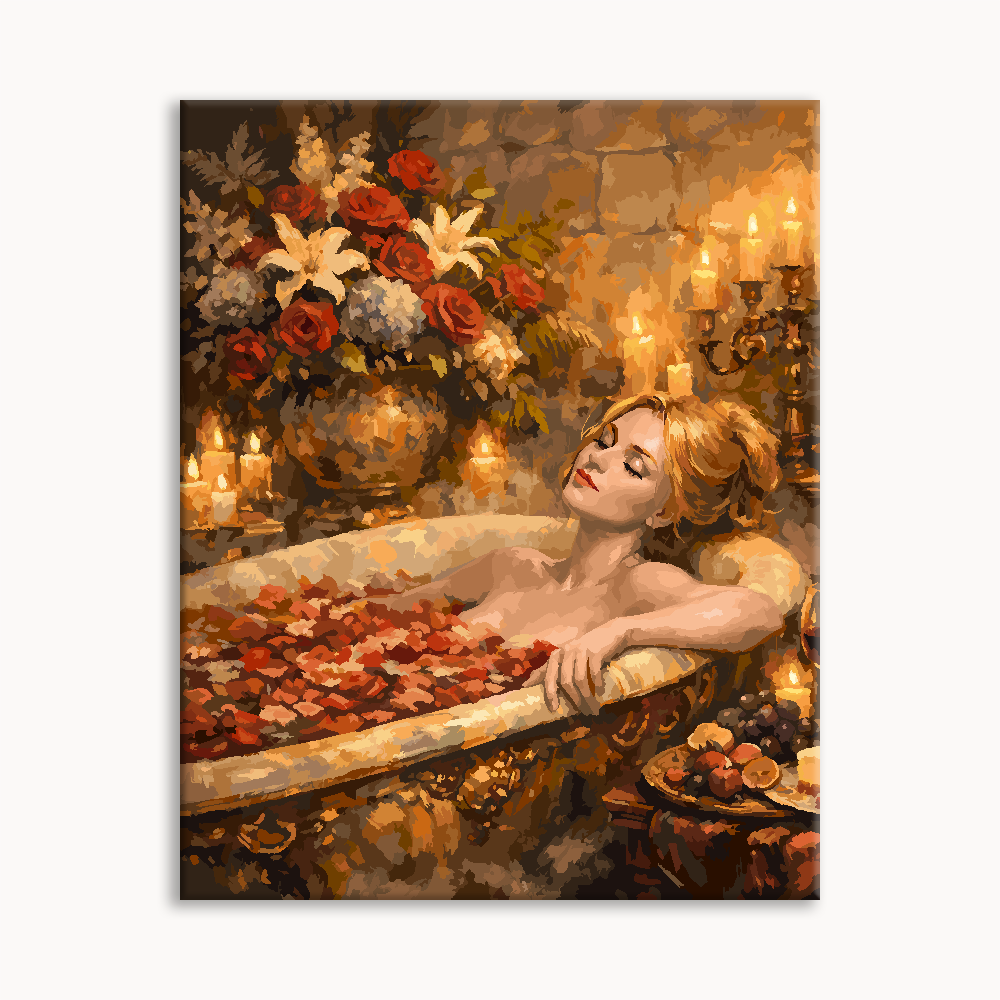 Floral Candle Bath
