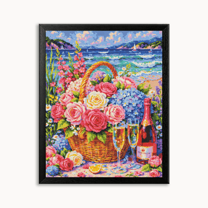Flower Champagne Diamond Painting 30/40 40/50 50/60
