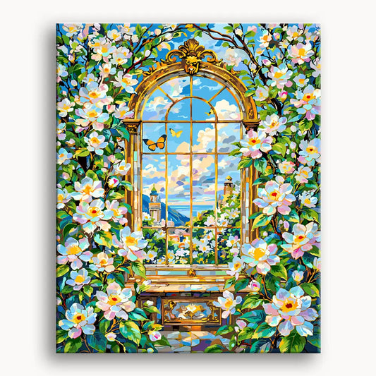 Flower Window View