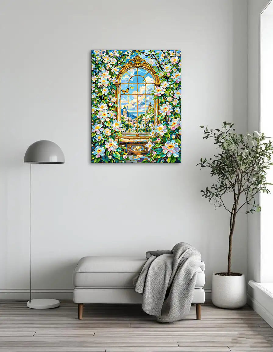 Flower Window View