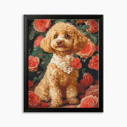 Flowering cute pet dog Diamond Painting 30/40 40/50 50/60